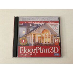 IMSI FloorPlan 3D Design Suite 9 CD Set For Windows 98/Me/NT4/2000/XP
